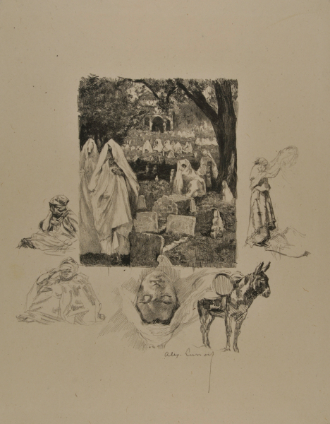 SKETCHES OF ARAB LIFE: WOMEN AT THE CEMETERY
