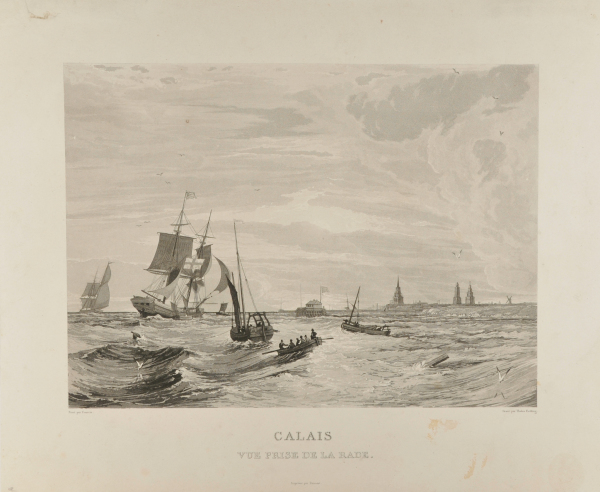 CALAIS, VUE PRISE DE LA RADE