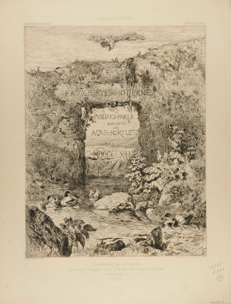 FRONTISPIECE FOR EAUX-FORTES MODERNES (LA SOCIÉTÉ DES AQUA-FORTISTES, 2ÈME ANNÉE)