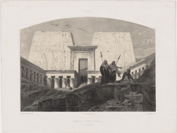 EGYPT, RUINS OF THE TEMPLE OF EDFU (UPPER EGYPT)