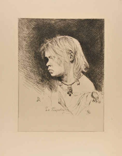 BUST-LENGTH PORTRAIT OF A GIRL