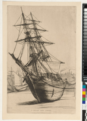 VIEW OF A SHIP NEAR CHELSEA, LONDON