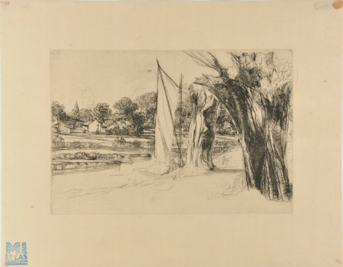 THAMES DITTON - WITH A SAIL