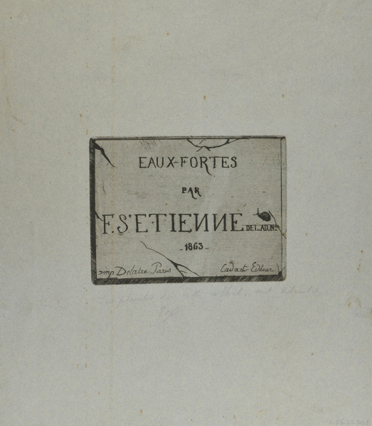 TITLE-PAGE FOR "EAUX-FORTES PAR F. ST. ETIENNE"