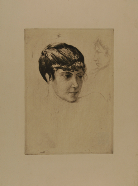 Portrait Study of a Young Girl's Head