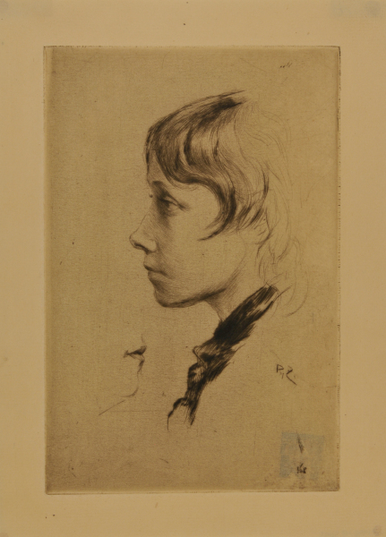 HEAD OF YOUNG GIRL IN PROFILE