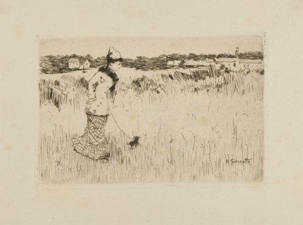 WOMAN IN A PARISIAN LANDSCAPE