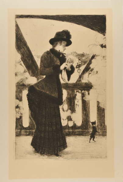 WOMAN ON THE PONT DE L'EUROPE