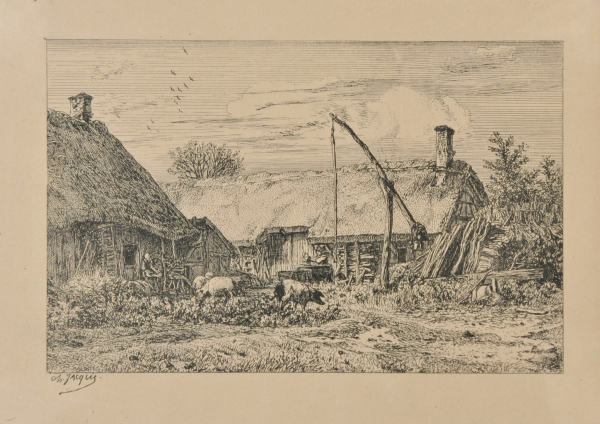 LANDSCAPE: THATCHED COTTAGES