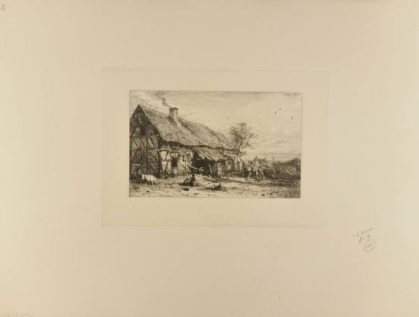 LANDSCAPE: PEASANTS' THATCHED COTTAGE
