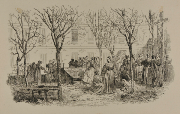 COURTYARD OF THE PRISON SAINT-LAZARE