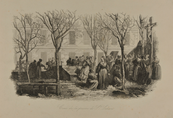 COURTYARD OF THE PRISON SAINT-LAZARE