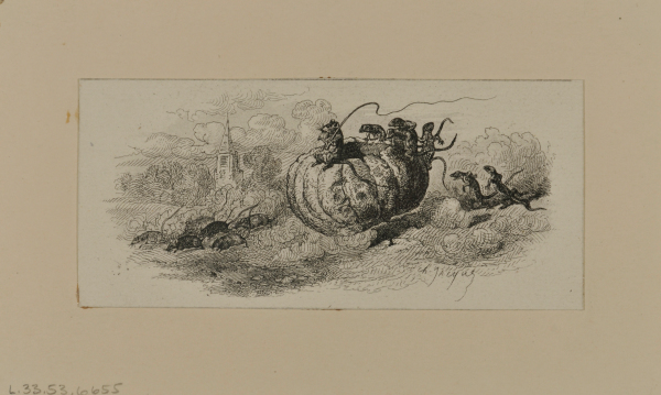 CINDERELLA'S PUMPKIN CARRIAGE DRIVEN BY MICE