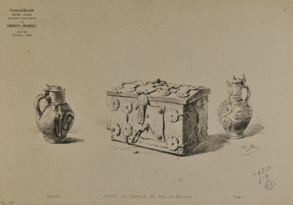 Two jars and a box with a key