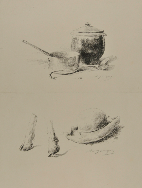 POTS AND LADLE, HOOVES AND A HAT