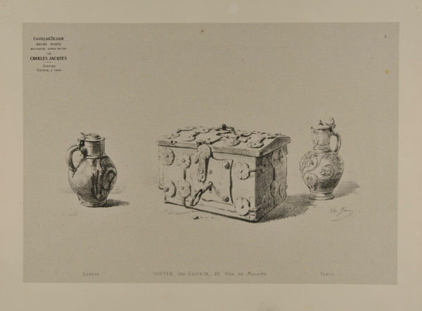Two jars and a box with a key