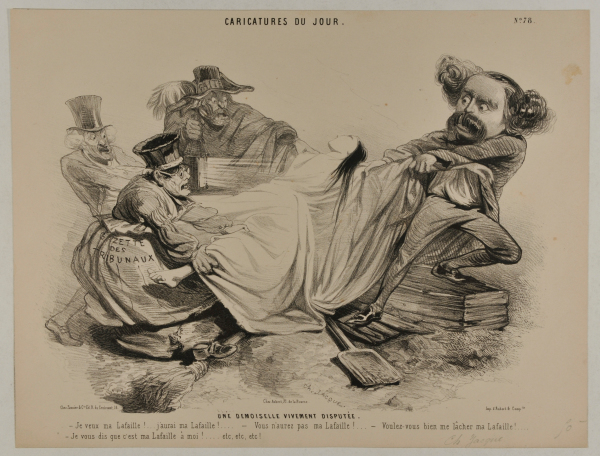 UNE DEMOISELLE VIVEMENT DISPUTÉE