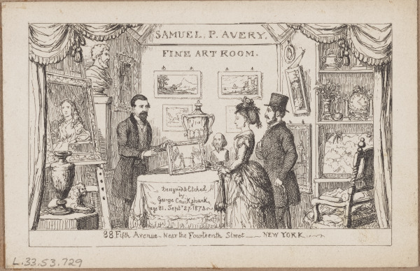 CALLING CARD FOR SAMUEL PUTNAM AVERY