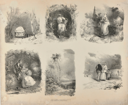 SHEET WITH SIX SCENES