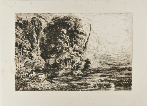 CAVALIER IN A LANDSCAPE