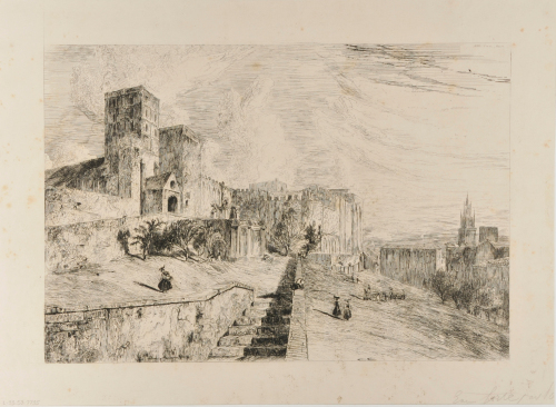 THE PAPAL PALACE IN AVIGNON