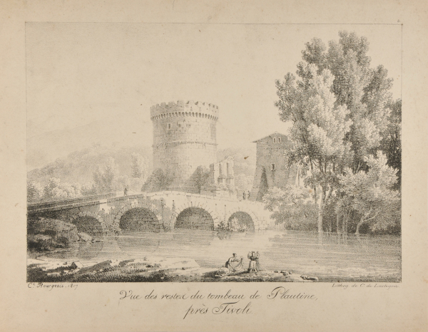 VIEW OF THE REMAINS OF THE TOMB OF PLAUTUS, NEAR TIVOLI