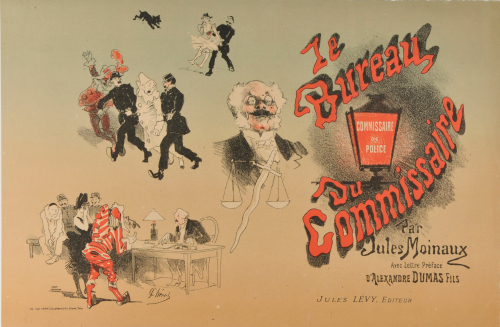 COVER FOR THE BOOK "JULES MOINAUX, LE BUREAU DU COMMISSAIRE (PARIS: JULES LÉVEY, 1886)"