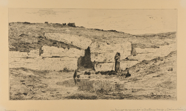 A FOX TERRIER AT CHATEAUNEUF