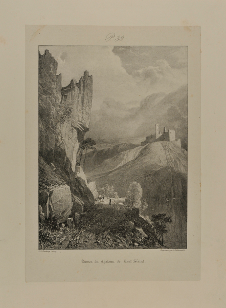 VIEW OF THE RUINS OF THE CHÂTEAU DE TOUT SAINT