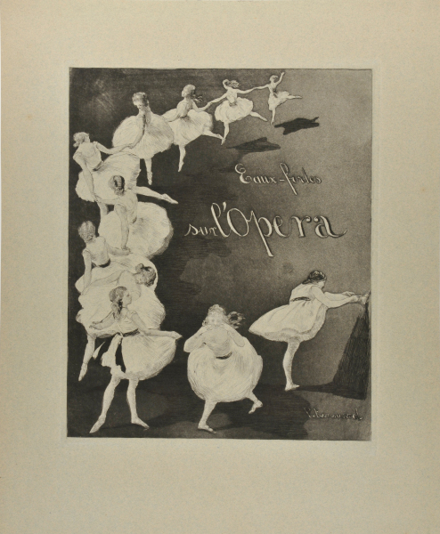 Title plate from the series “Eaux-fortes sur l’Opéra”