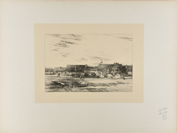 Rangée de maisons d’un village