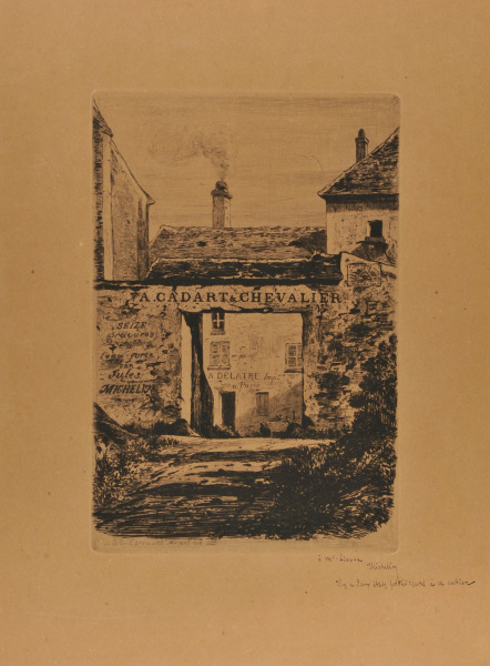 TITLE PLATE FROM THE SERIES "SEIZE GRAVURES À L'EAU-FORTE PAR JULES MICHELIN"