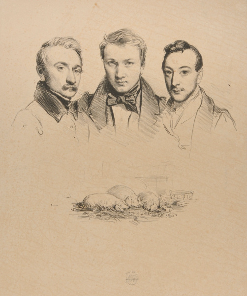 JEAN GIGOUX, AMIÉ DE LEMUD, AND DAVID D'ANGERS