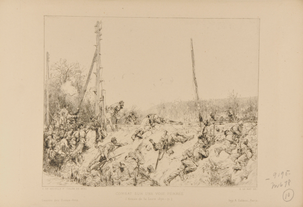 COMBAT ON A RAILWAY TRACK