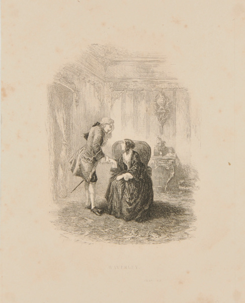 ILLUSTRATION TO CHAPTER 68 FROM THE BOOK "SIR WALTER SCOTT, WAVERLY"