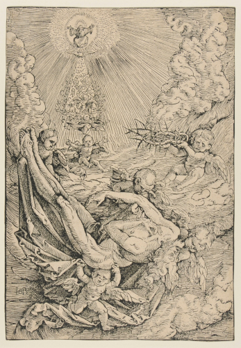 CHRIST CARRIED TO HEAVEN BY ANGELS