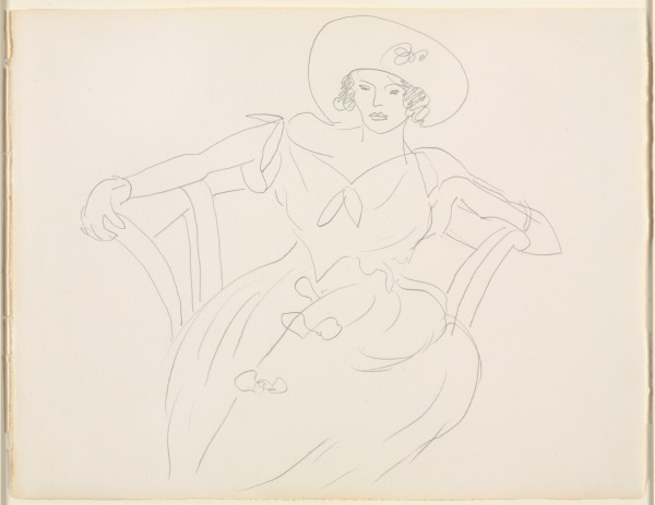 STUDY FOR "THE YELLOW DRESS"