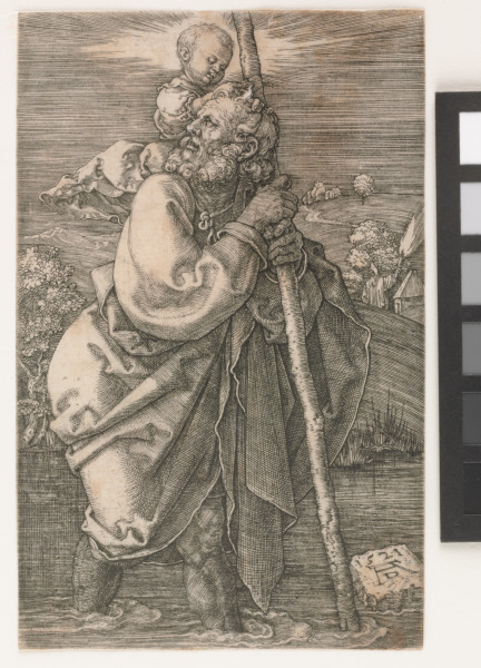 SAINT CHRISTOPHER WITH HEAD TO THE LEFT