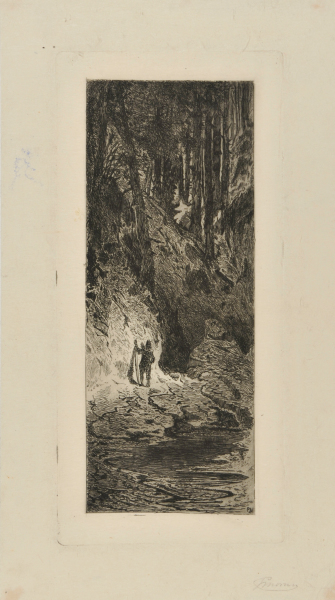 An Indian in a Forest