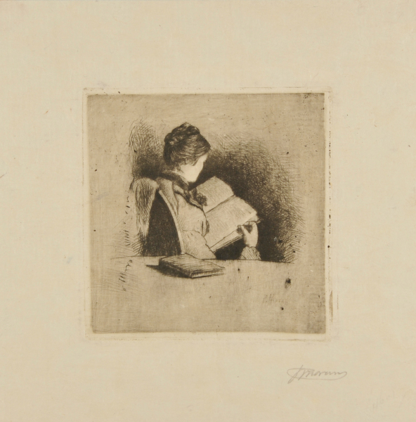YOUNG LADY READING
