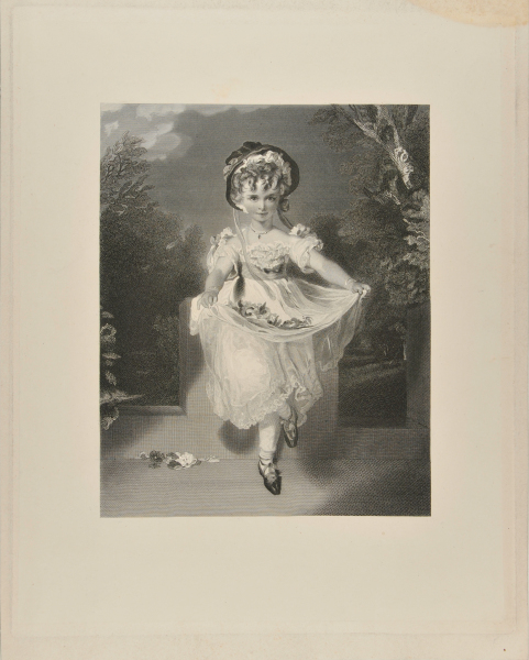 CHILD WITH FLOWERS (PORTRAIT OF LOUISA GEORGINA AUGUSTA ANNE MURRAY