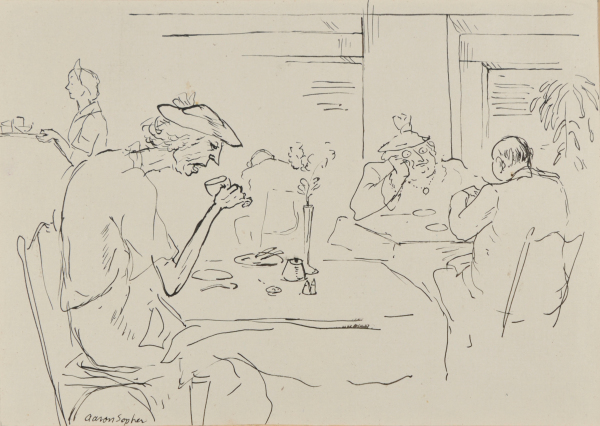 Drawing for the Book “Aaron Sopher” by Forbes Watson