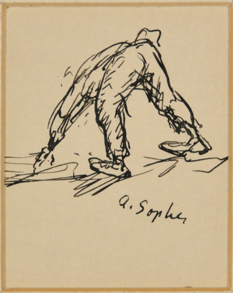 FIGURE BENDING FORWARD