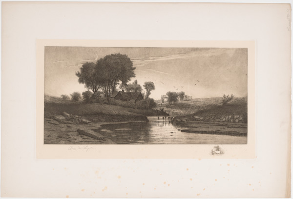 TWILIGHT RIVER LANDSCAPE