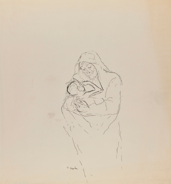 WOMAN HOLDING CHILD
