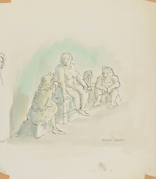 SEATED WOMEN TALKING