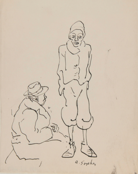 SEATED MAN, STANDING MAN