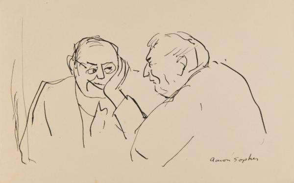 TWO MEN SITTING
