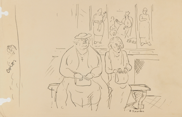 TWO WOMEN ON A BENCH