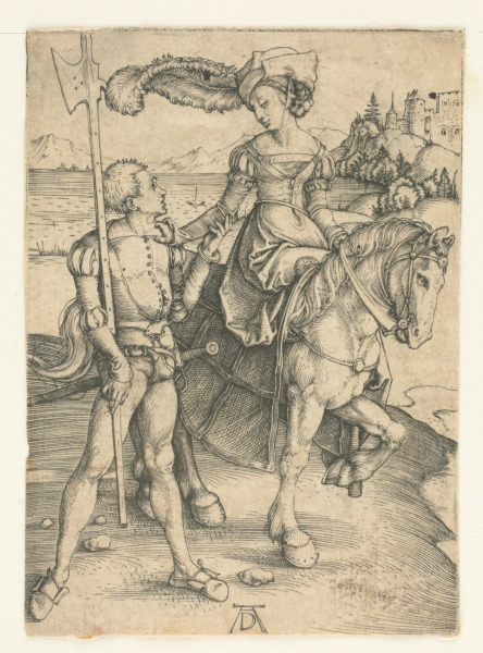THE LADY RIDING WITH THE LANDSKNECHT